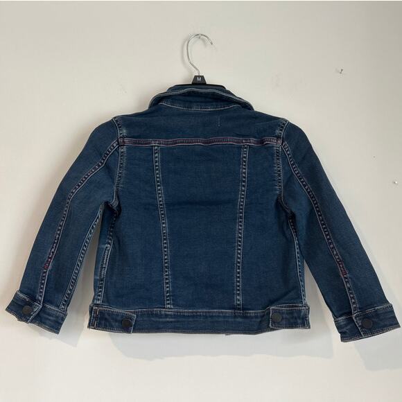 NWT DL1961 Girls Manning Dark Wash Knit Denim Jean Jacket – Girls Size 4/5 - Picture 7 of 7